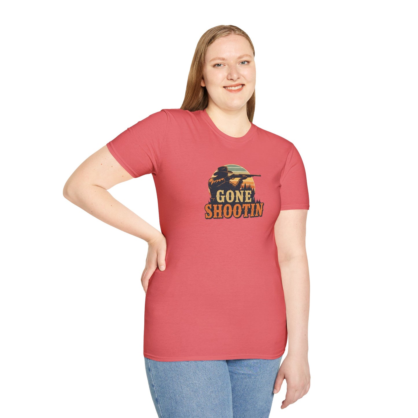 Gone Shootin'Softstyle T-Shirt - Outdoorsy Tee