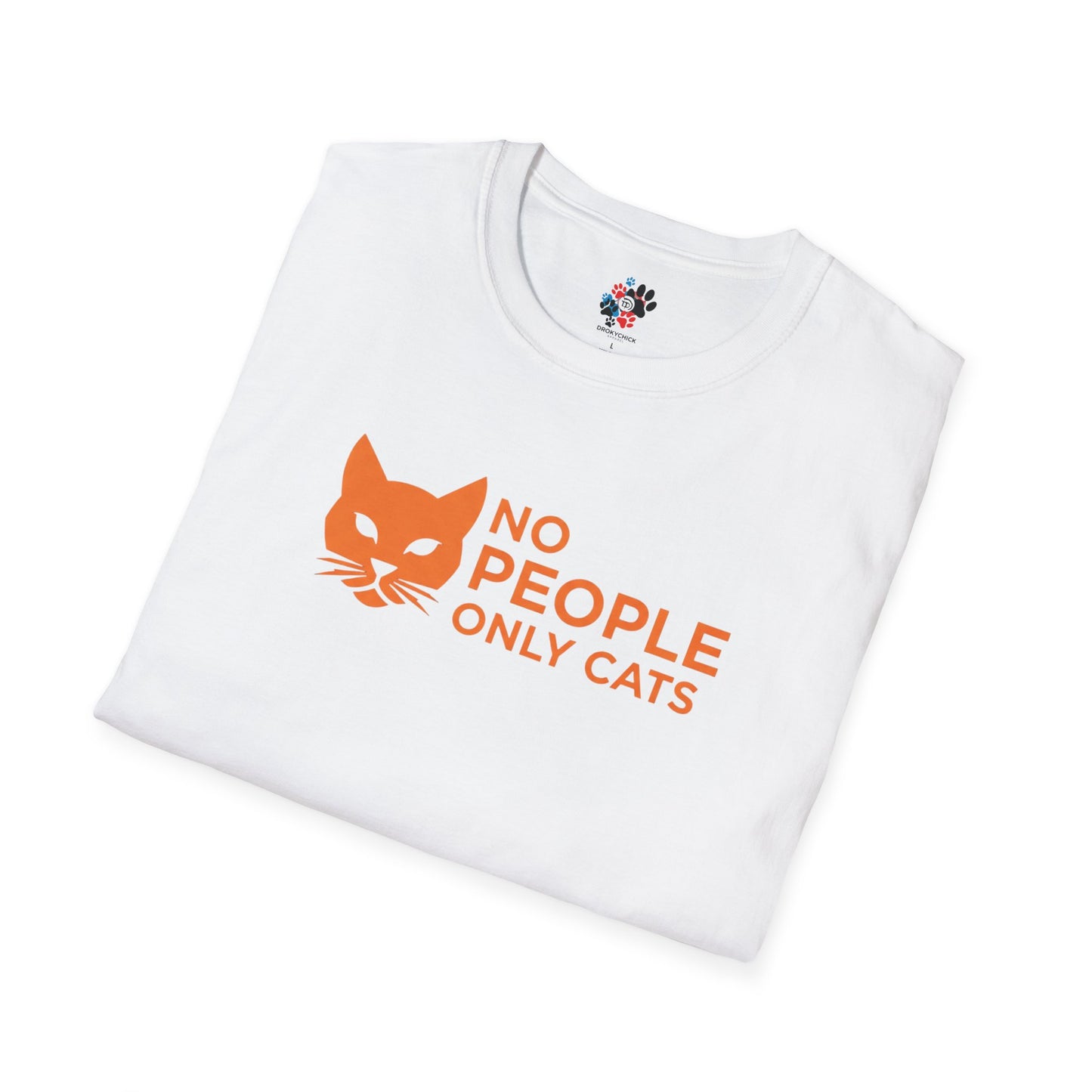 Cat Lover T-Shirt, No People Only Cats Tee, Funny Cat Shirt,