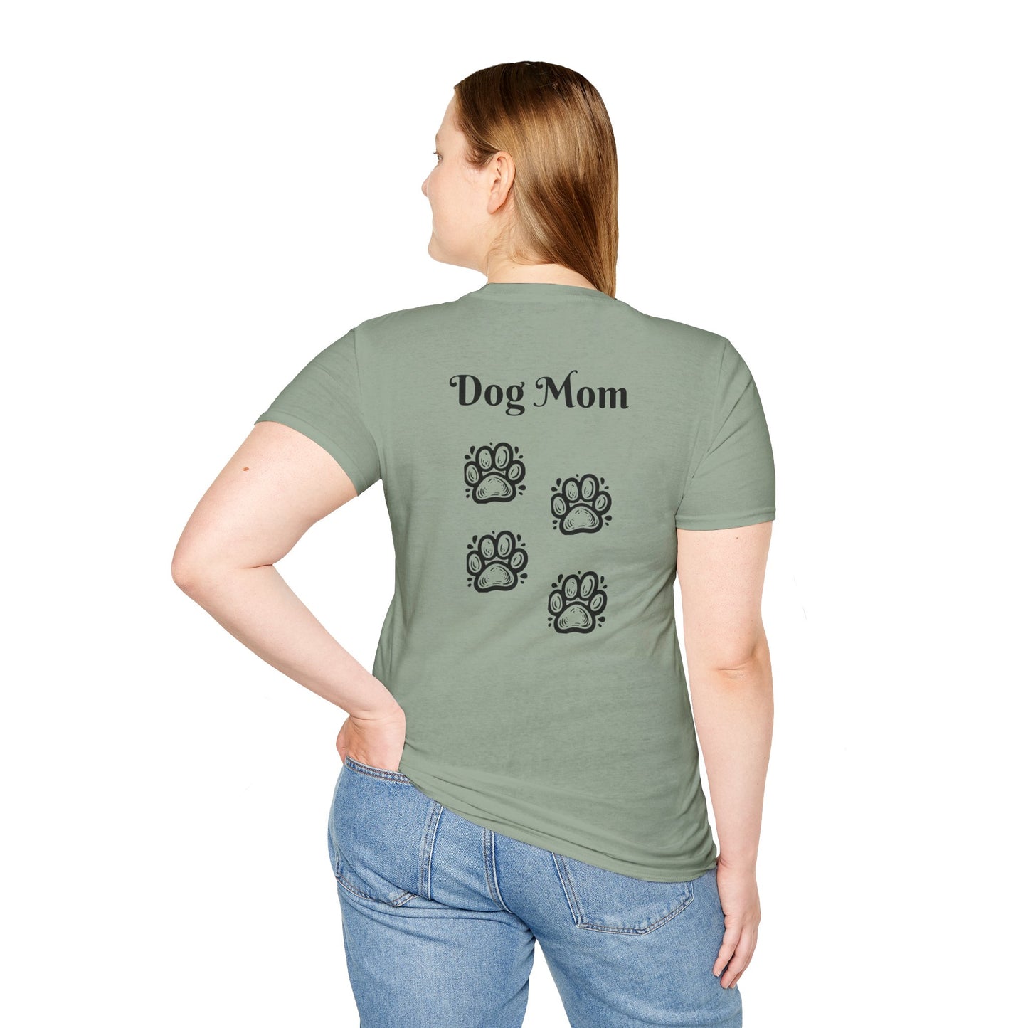 Dog Mom Front and Back print