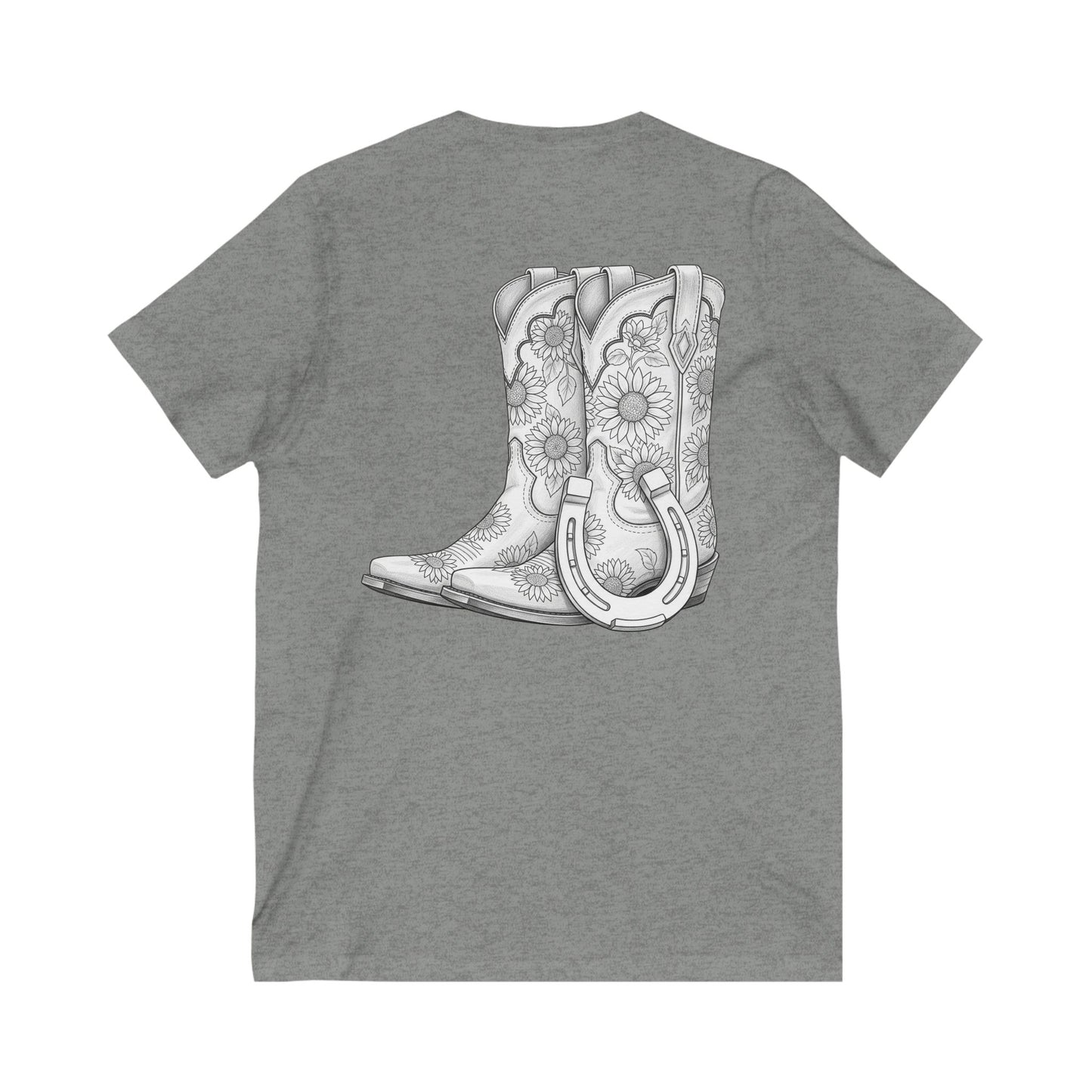 Country Livin V-Neck Tee, Farm Shirt