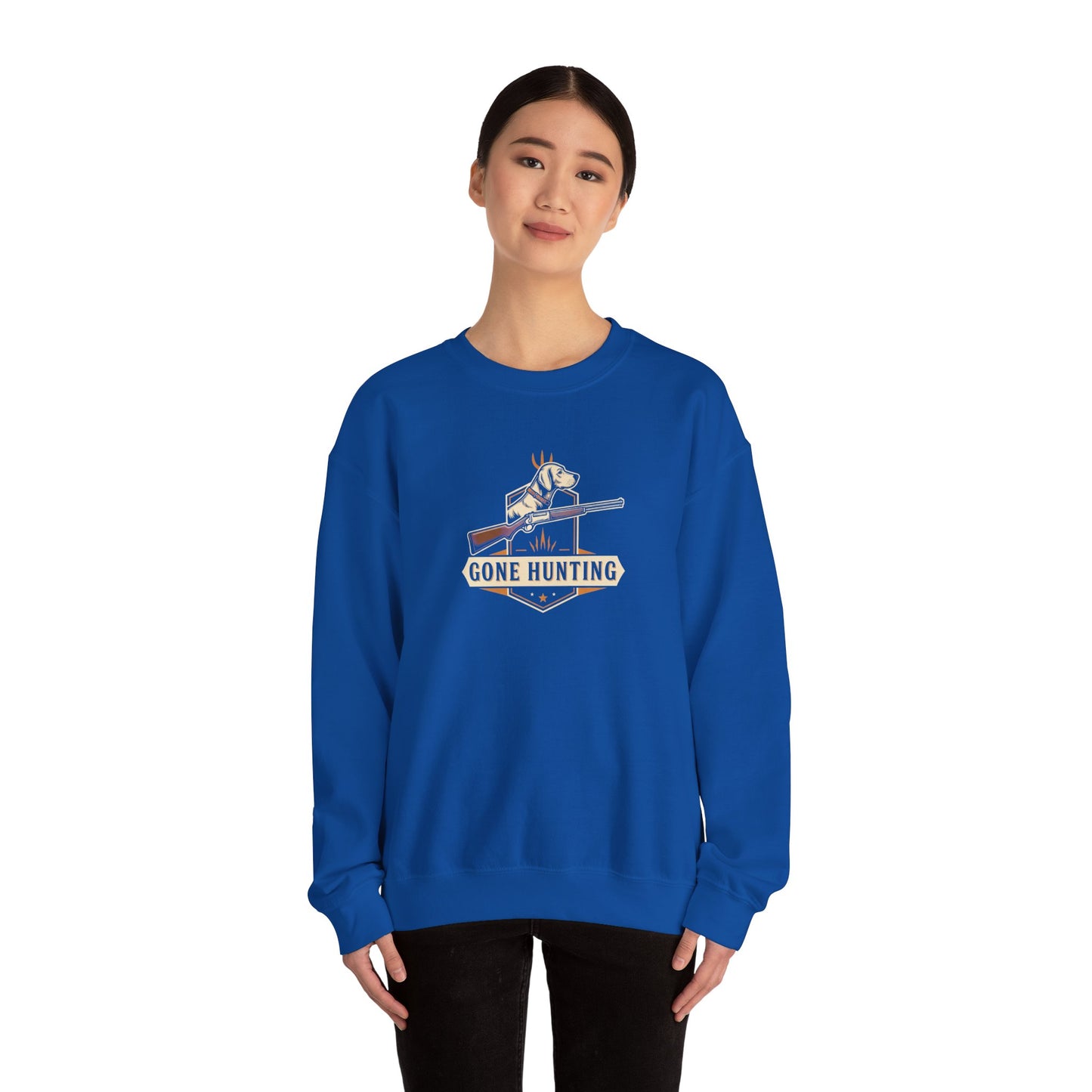 Gone Hunting Crewneck Sweatshirt for Outdoor Enthusiasts