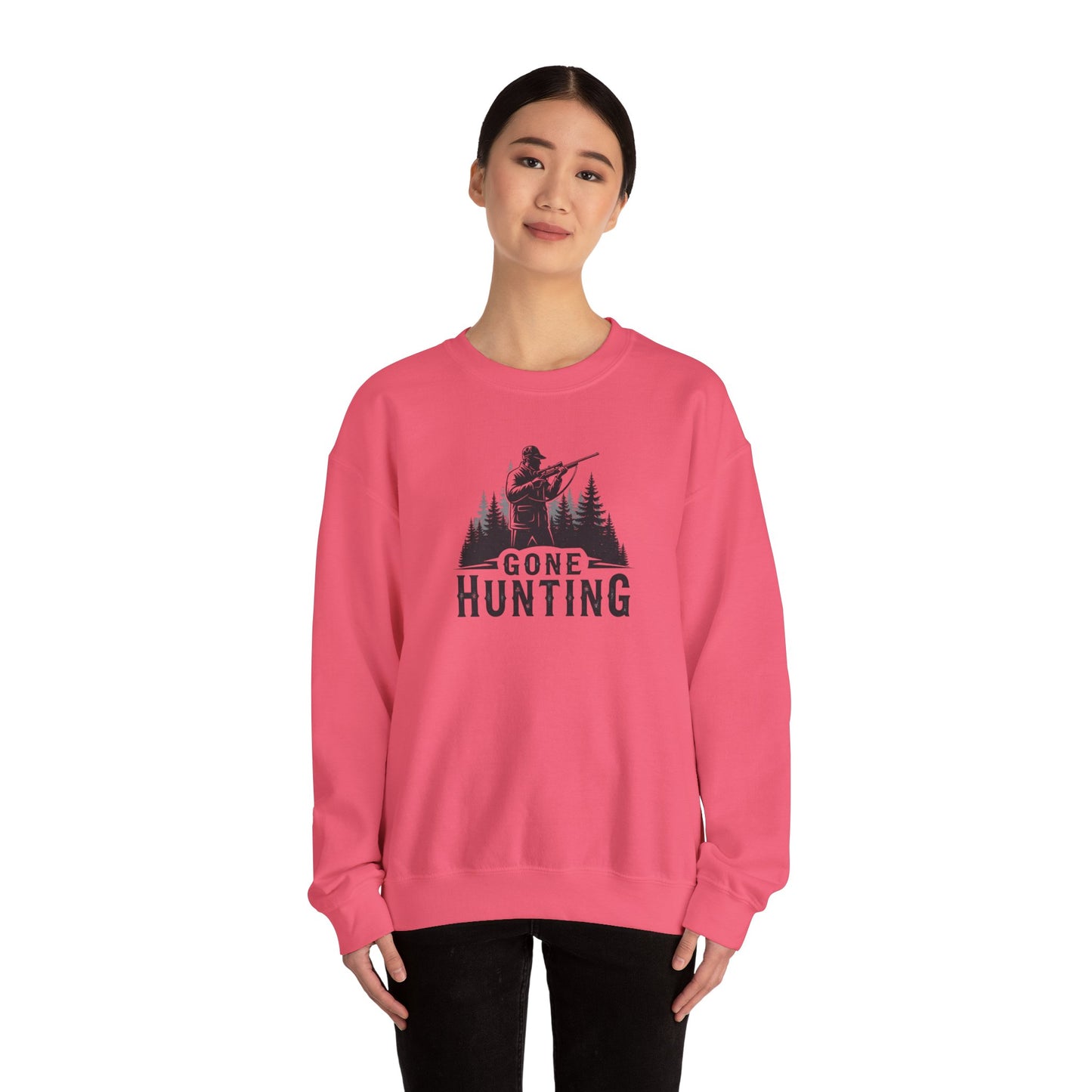 Gone Hunting Crewneck Sweatshirt for Outdoor Enthusiasts