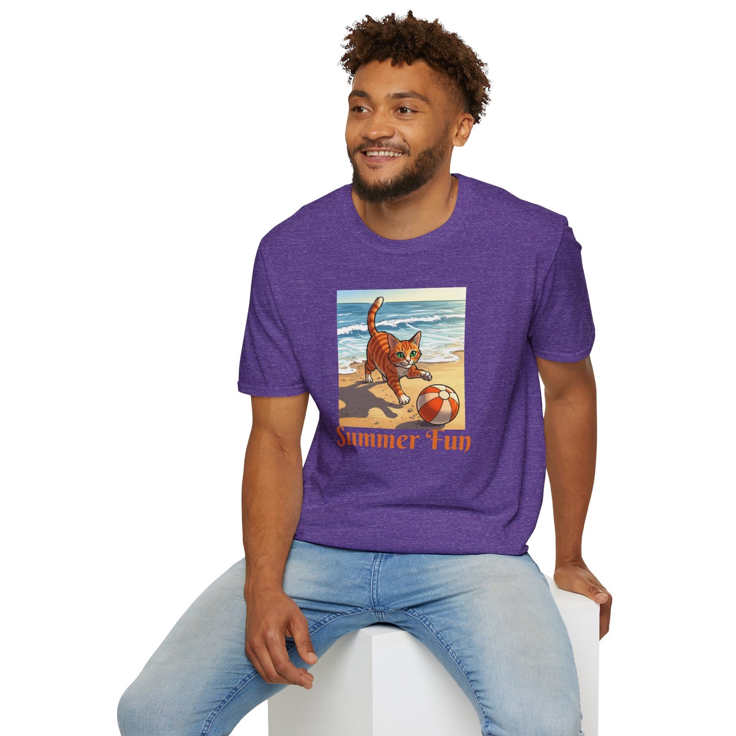 Summer Cat Beach T-Shirt,