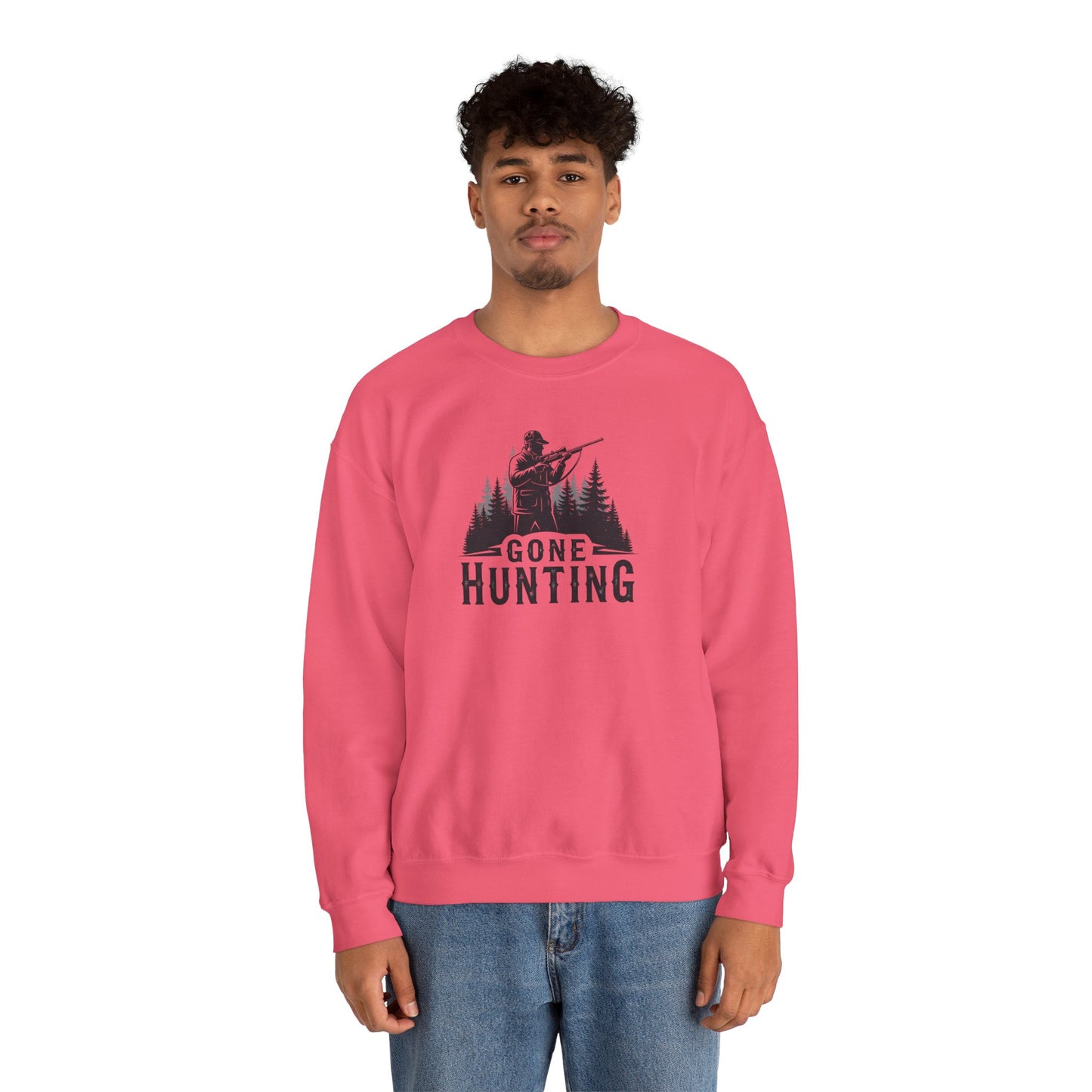 Gone Hunting Crewneck Sweatshirt for Outdoor Enthusiasts