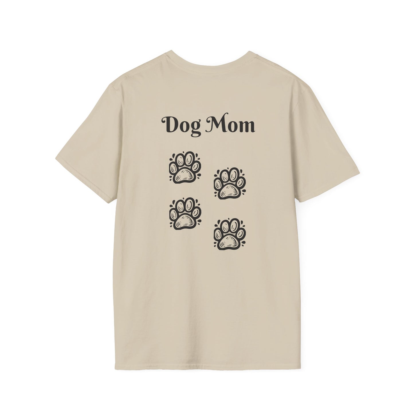 Dog Mom Front and Back print