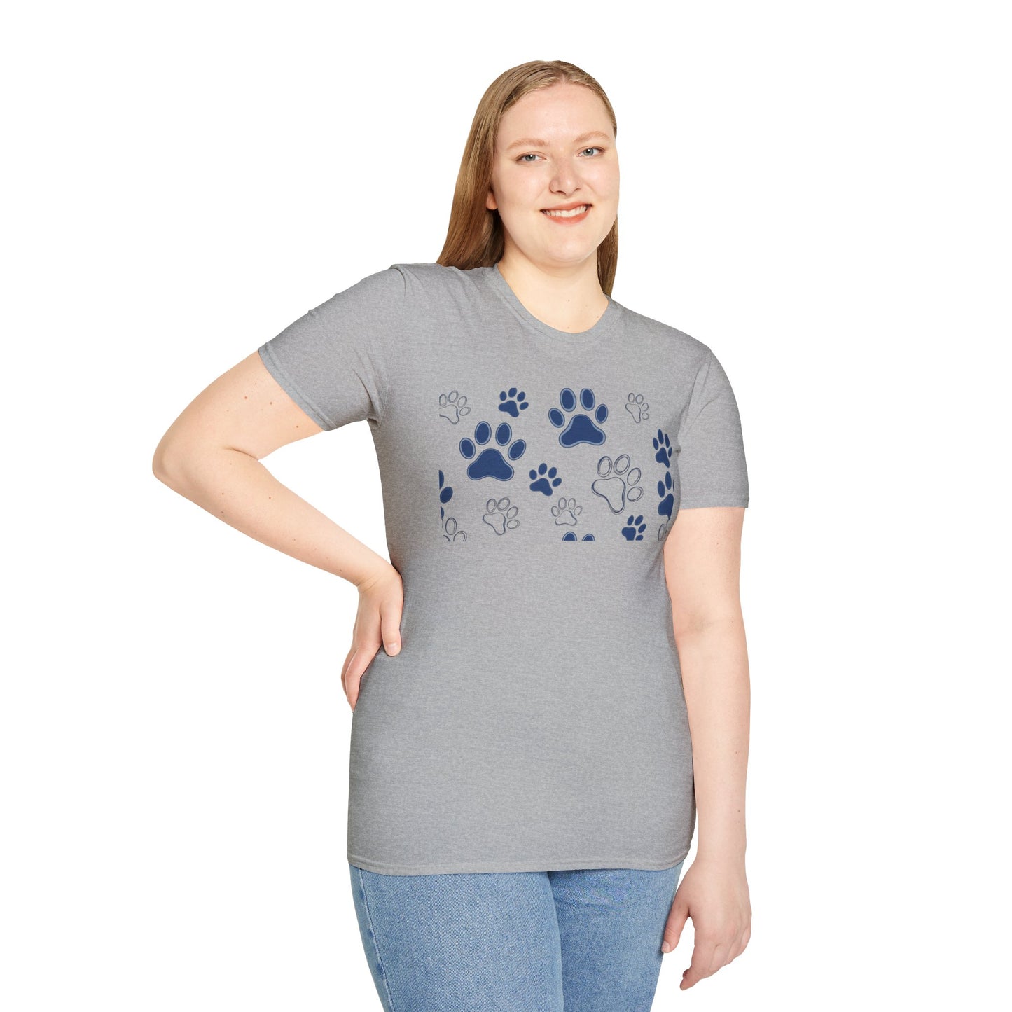 Blue Paw Print T-Shirt