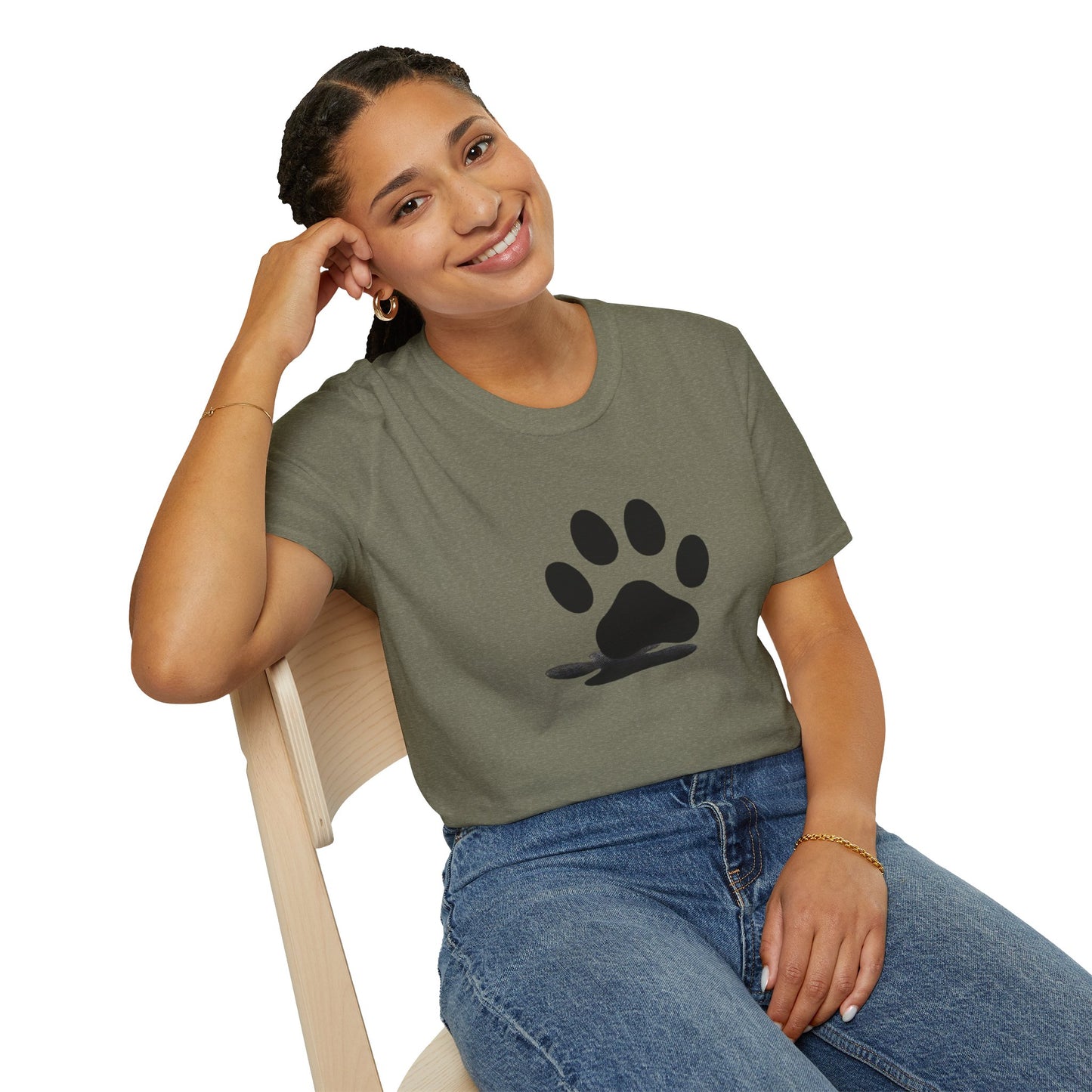 Paw Print Graphic T-Shirt
