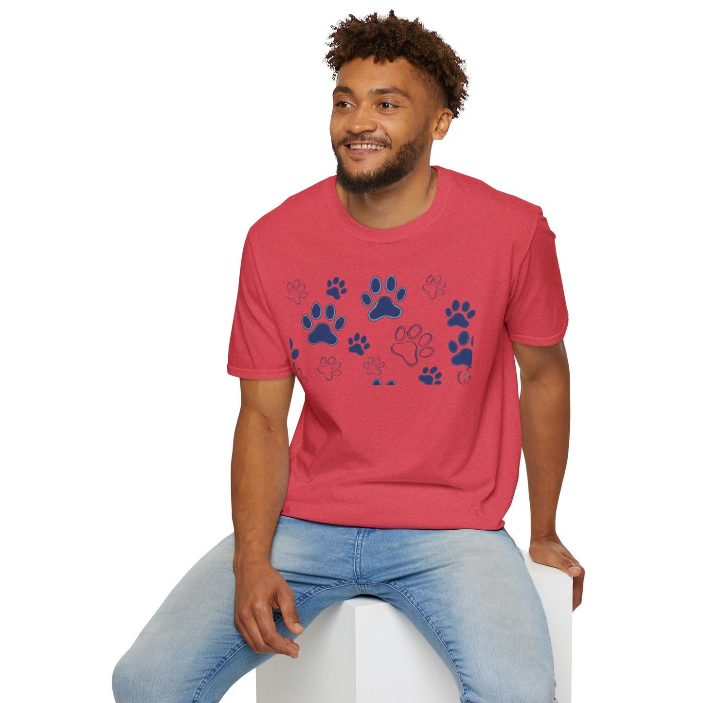 Blue Paw Print T-Shirt