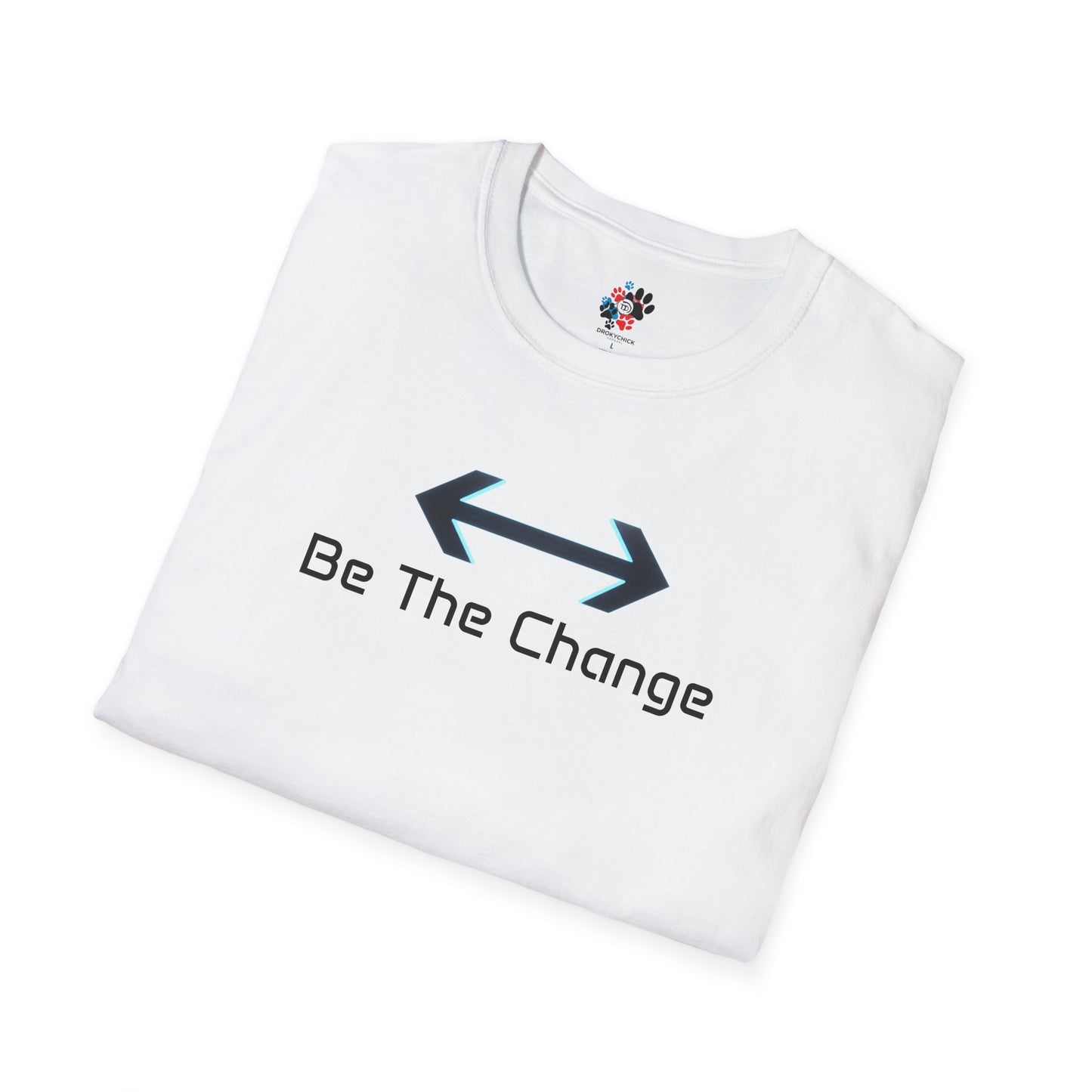 Be The Change T-Shirt (Red, White, and Blue)