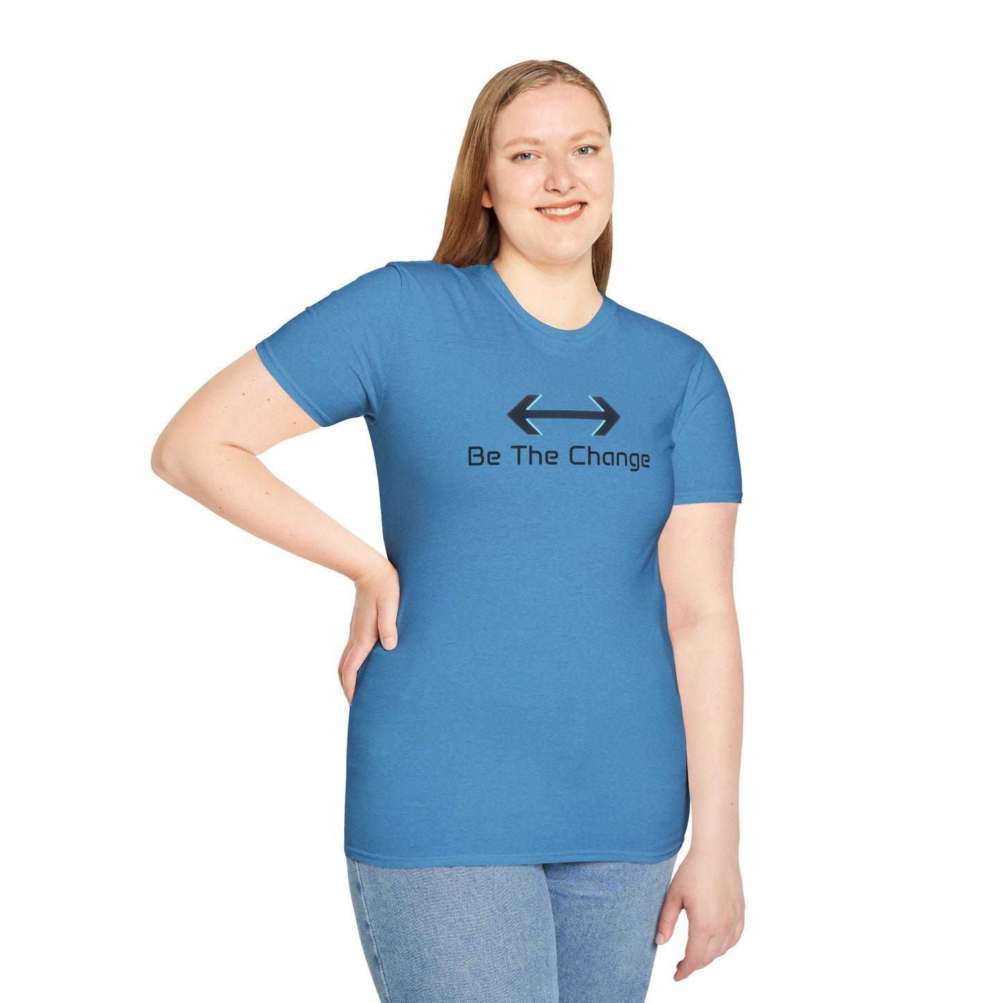 Be The Change T-Shirt (Red, White, and Blue)