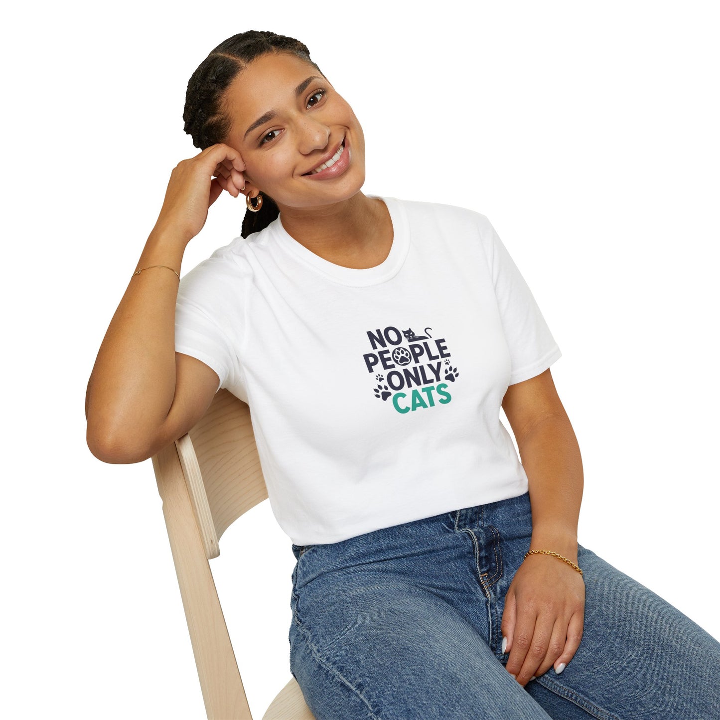 Cat Lovers Tee | No People, Only Cats| Funny Cat Tee