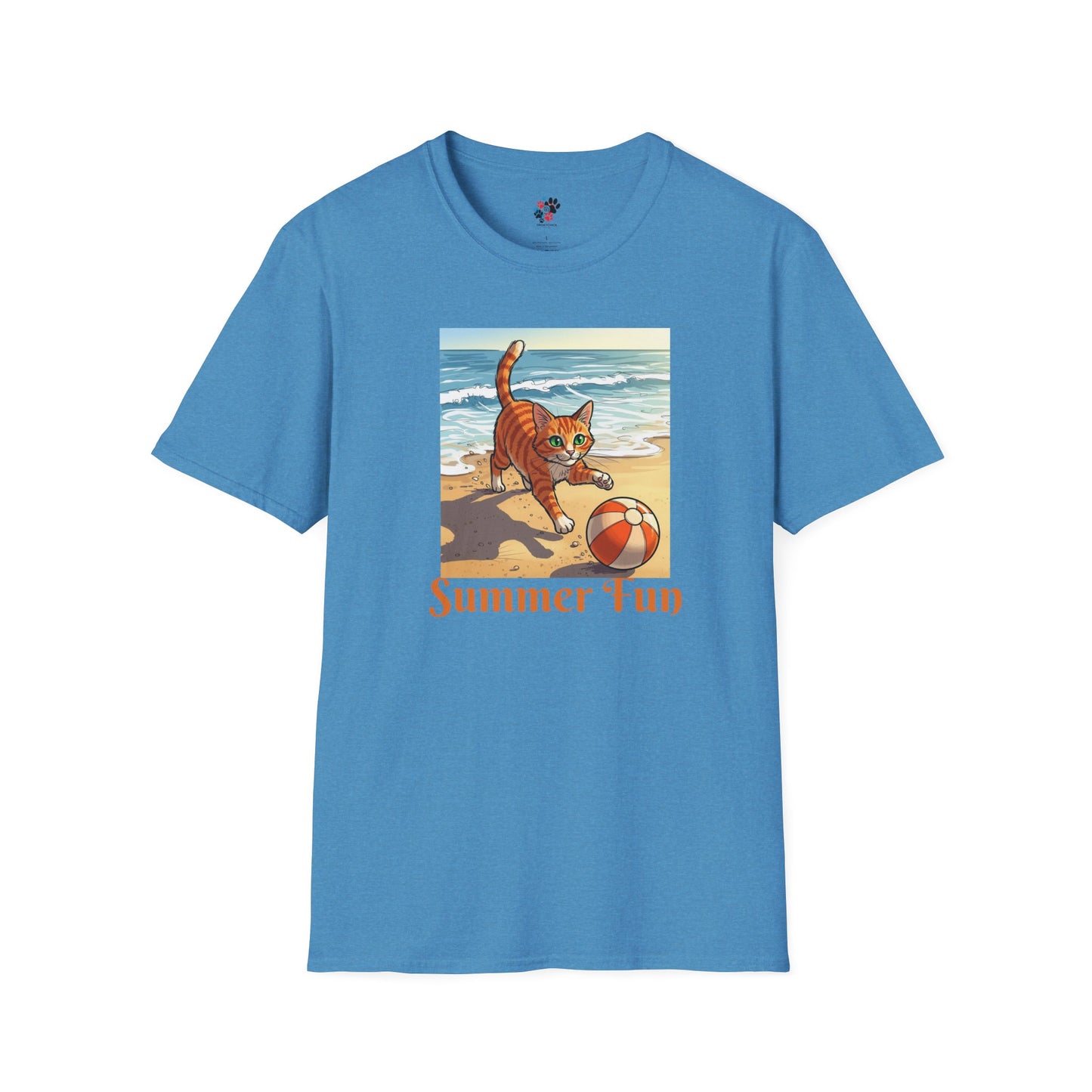 Summer Cat Beach T-Shirt,