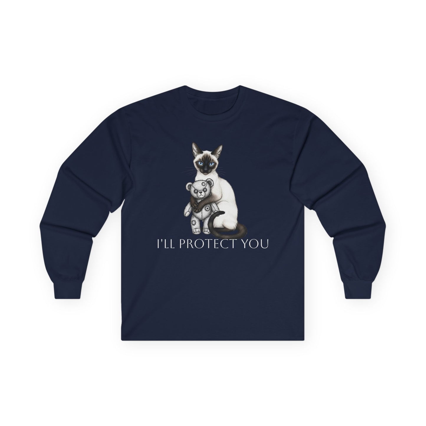 Halloween Long Sleeve Tee (Cat changes on different colors)