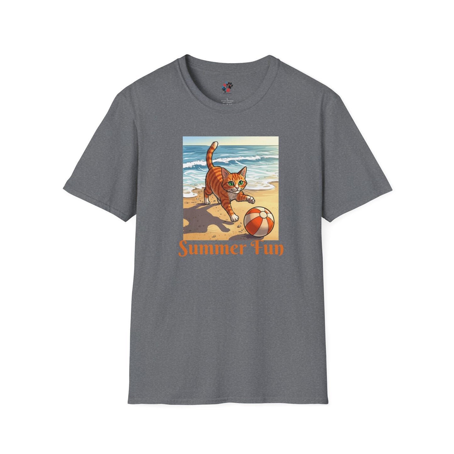 Summer Cat Beach T-Shirt,