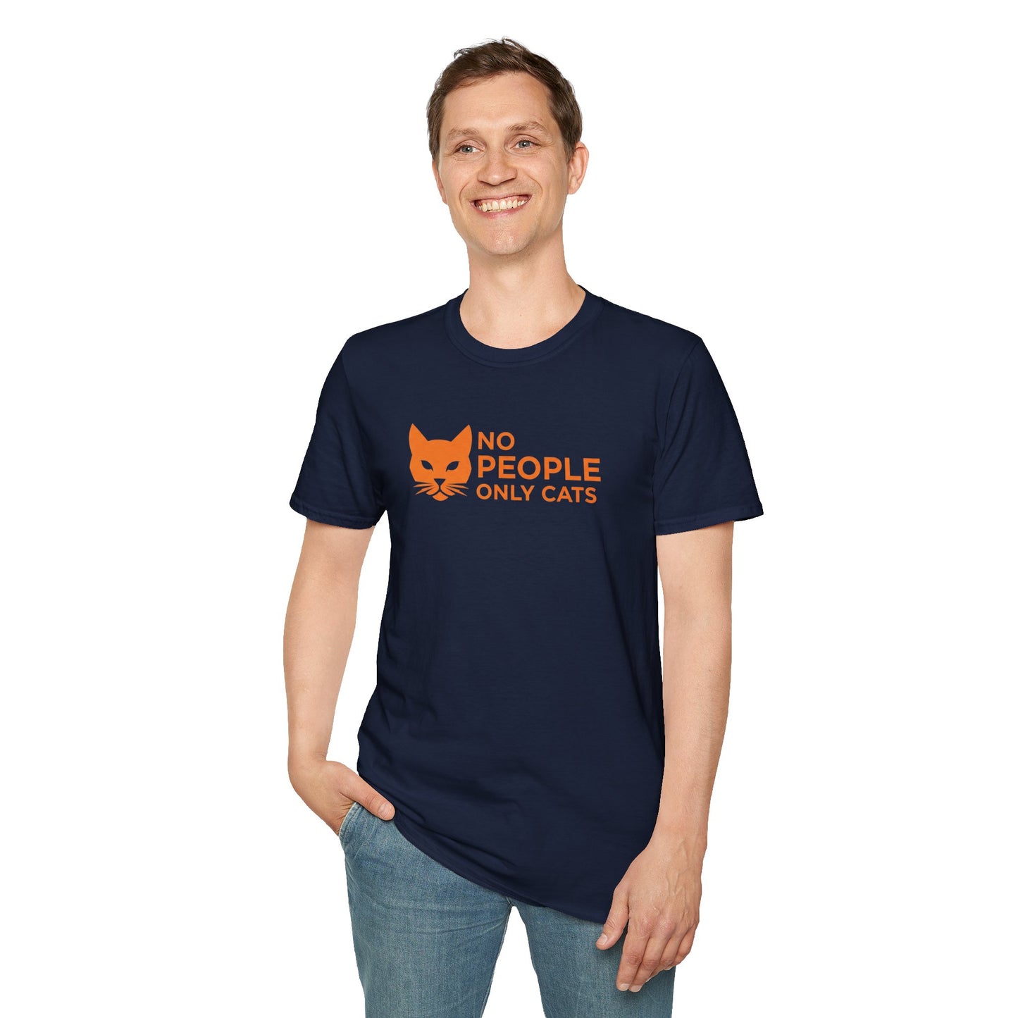 Cat Lover T-Shirt, No People Only Cats Tee, Funny Cat Shirt,