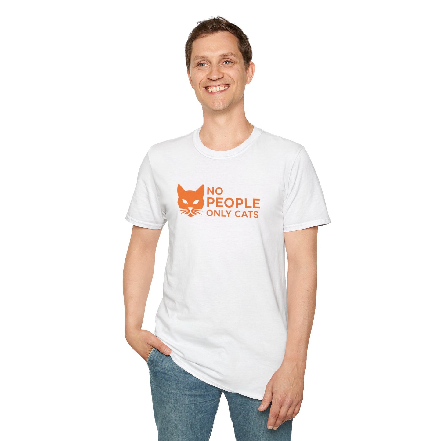 Cat Lover T-Shirt, No People Only Cats Tee, Funny Cat Shirt,