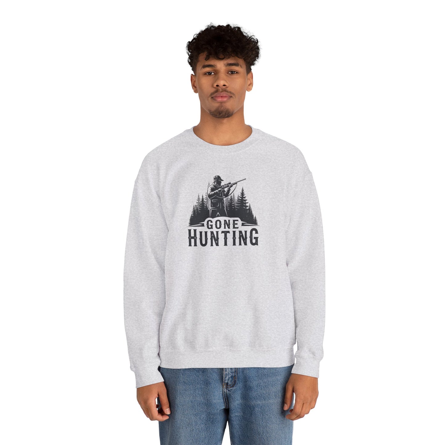 Gone Hunting Crewneck Sweatshirt for Outdoor Enthusiasts
