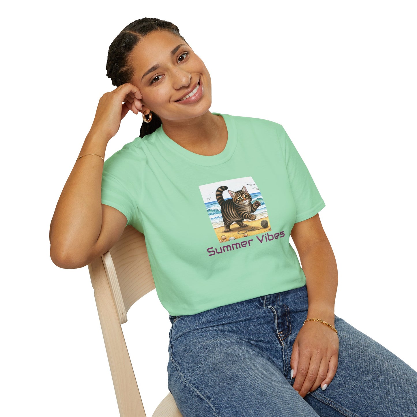 Summer Vibes Cat T-Shirt