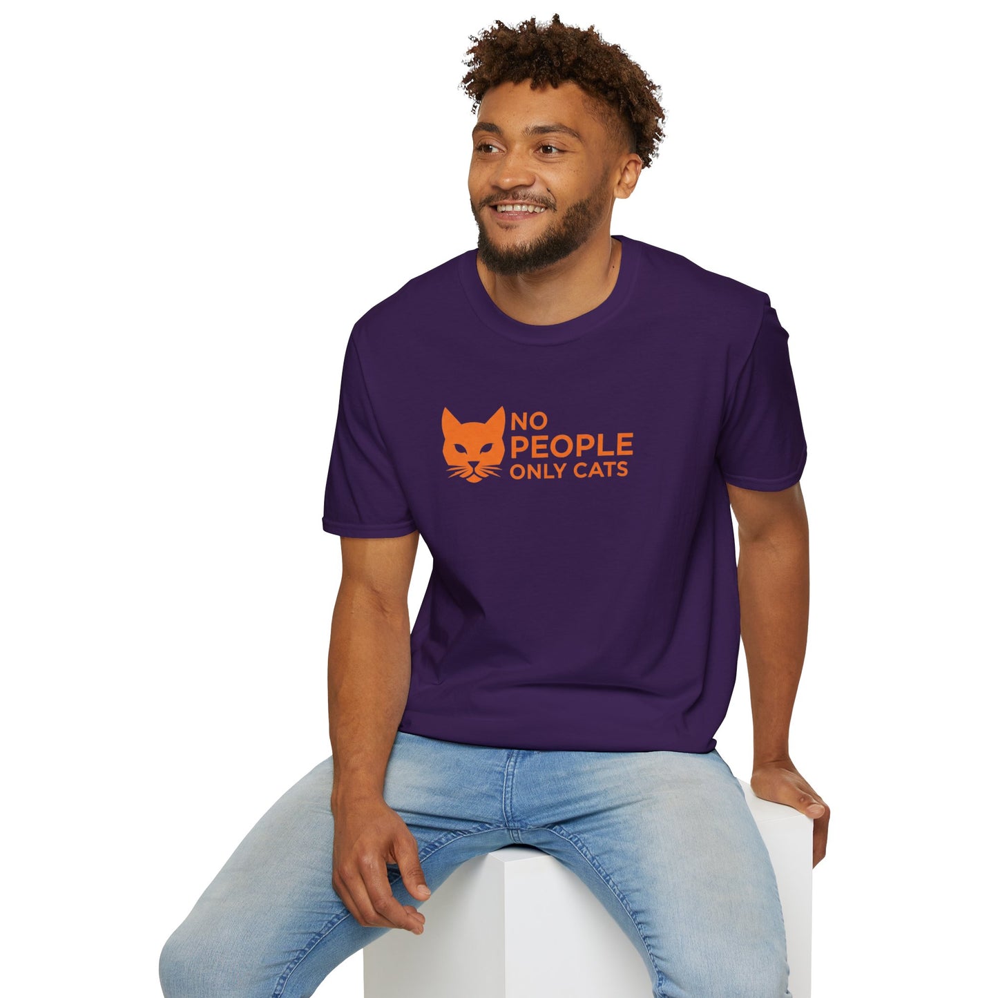 Cat Lover T-Shirt, No People Only Cats Tee, Funny Cat Shirt,