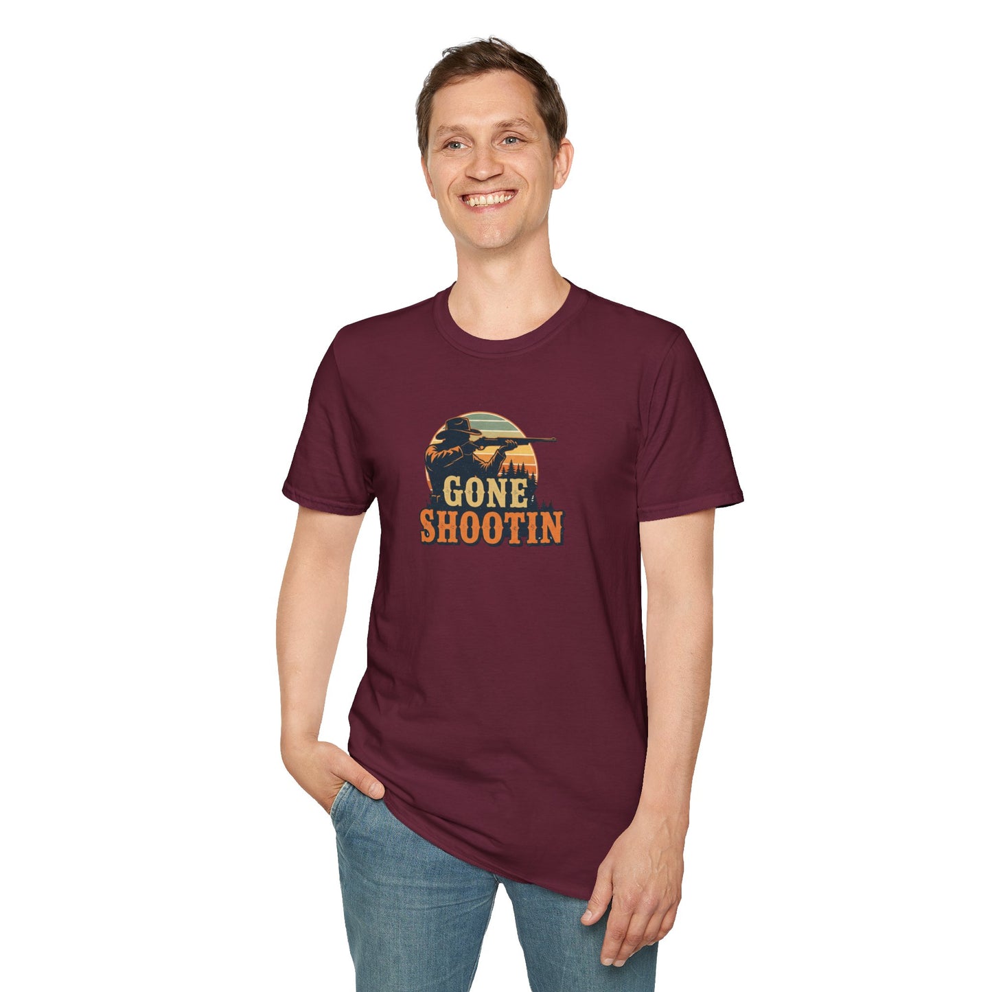 Gone Shootin'Softstyle T-Shirt - Outdoorsy Tee