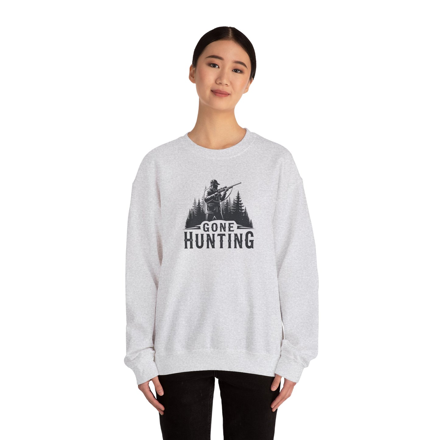 Gone Hunting Crewneck Sweatshirt for Outdoor Enthusiasts