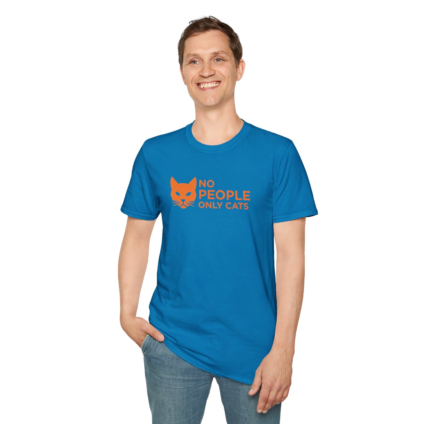 Cat Lover T-Shirt, No People Only Cats Tee, Funny Cat Shirt,