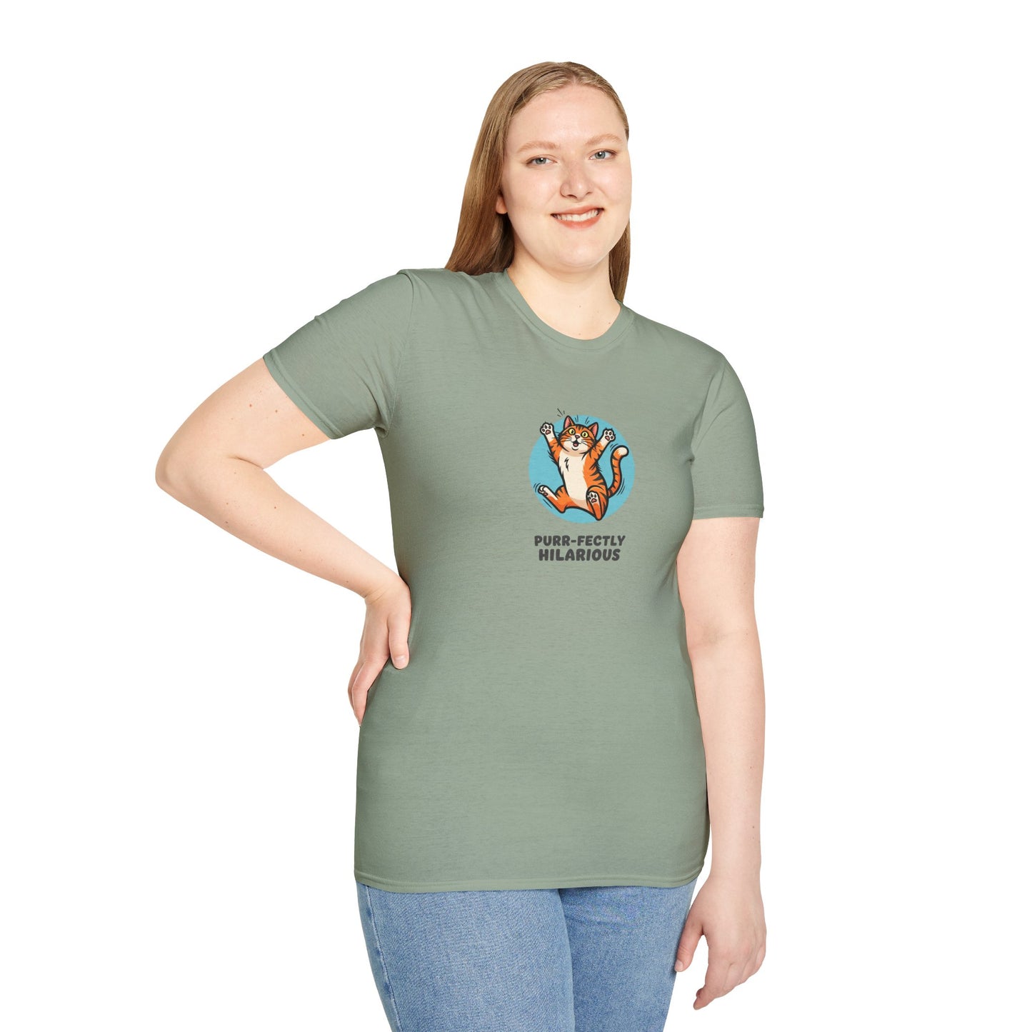 Purr-fectly Hilarious Cat T-Shirt