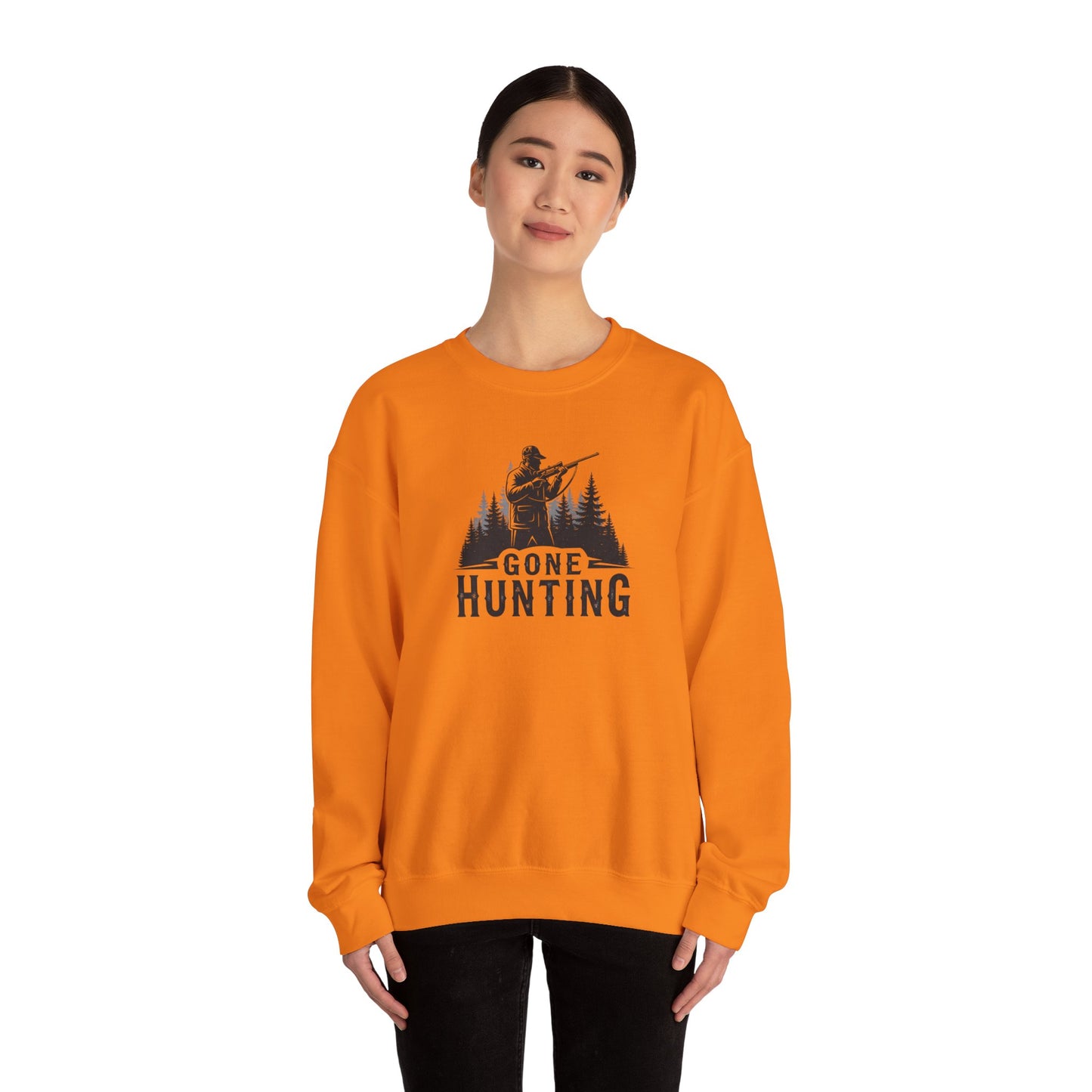 Gone Hunting Crewneck Sweatshirt for Outdoor Enthusiasts