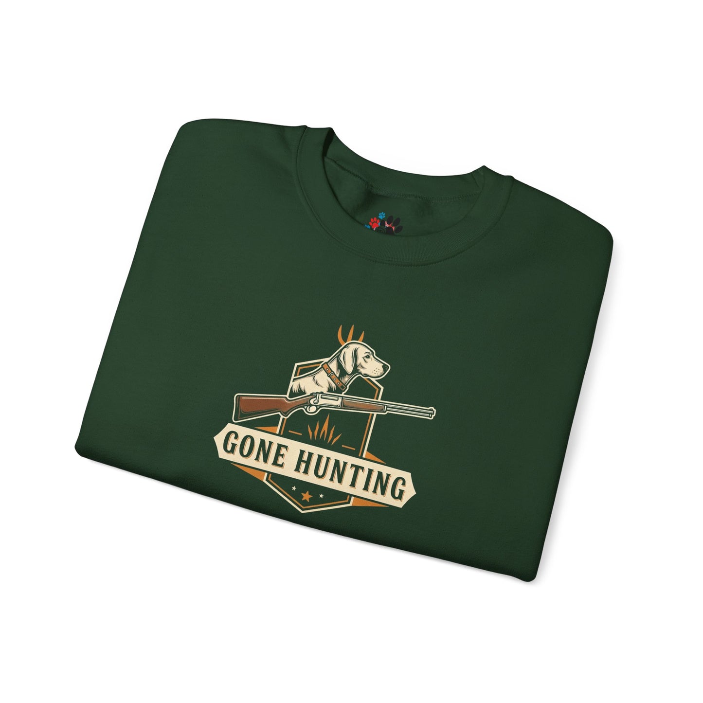 Gone Hunting Crewneck Sweatshirt for Outdoor Enthusiasts