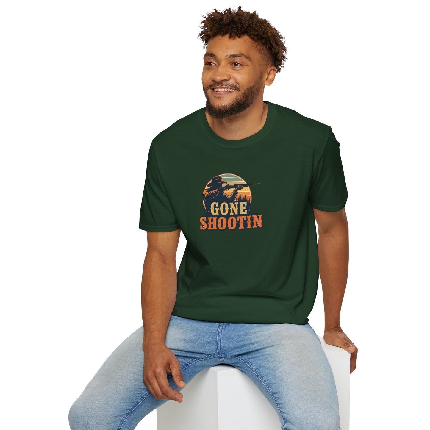 Gone Shootin'Softstyle T-Shirt - Outdoorsy Tee