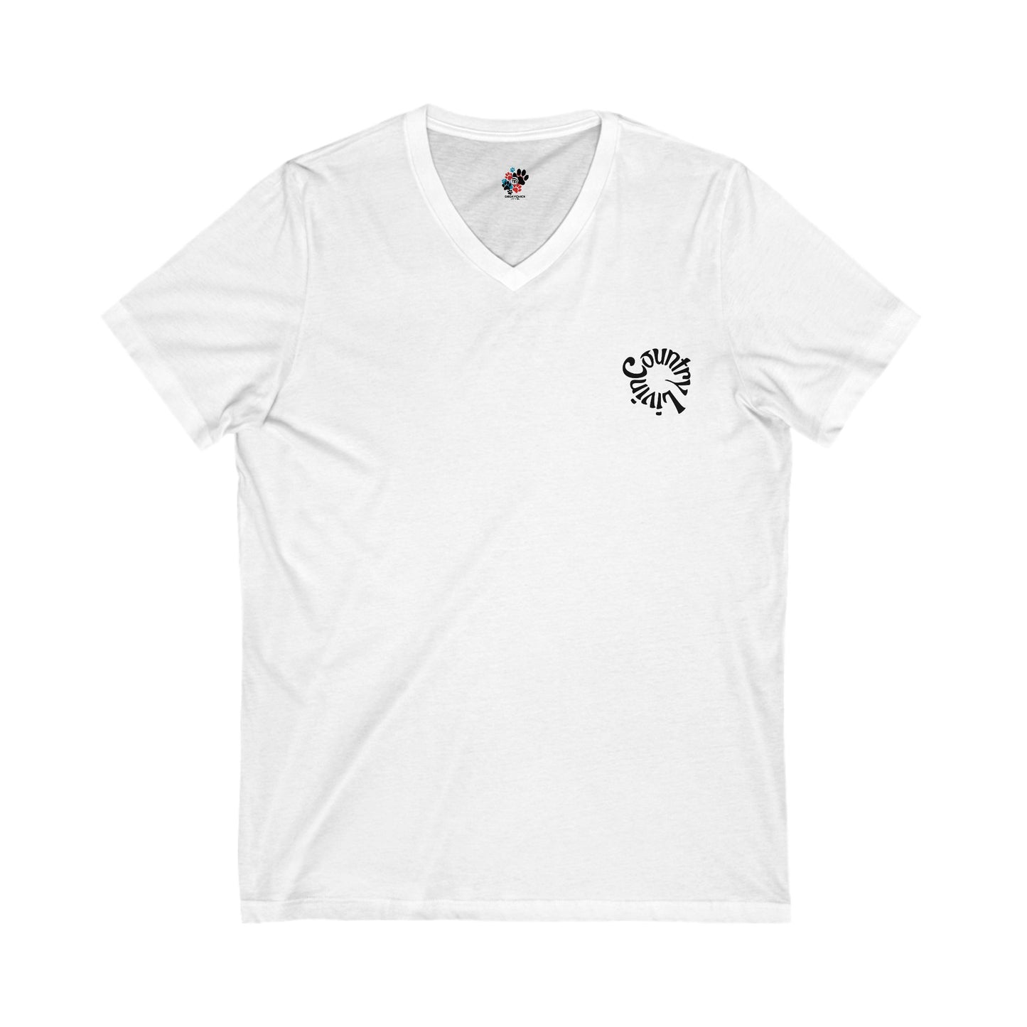 Country Livin V-Neck Tee, Farm Shirt